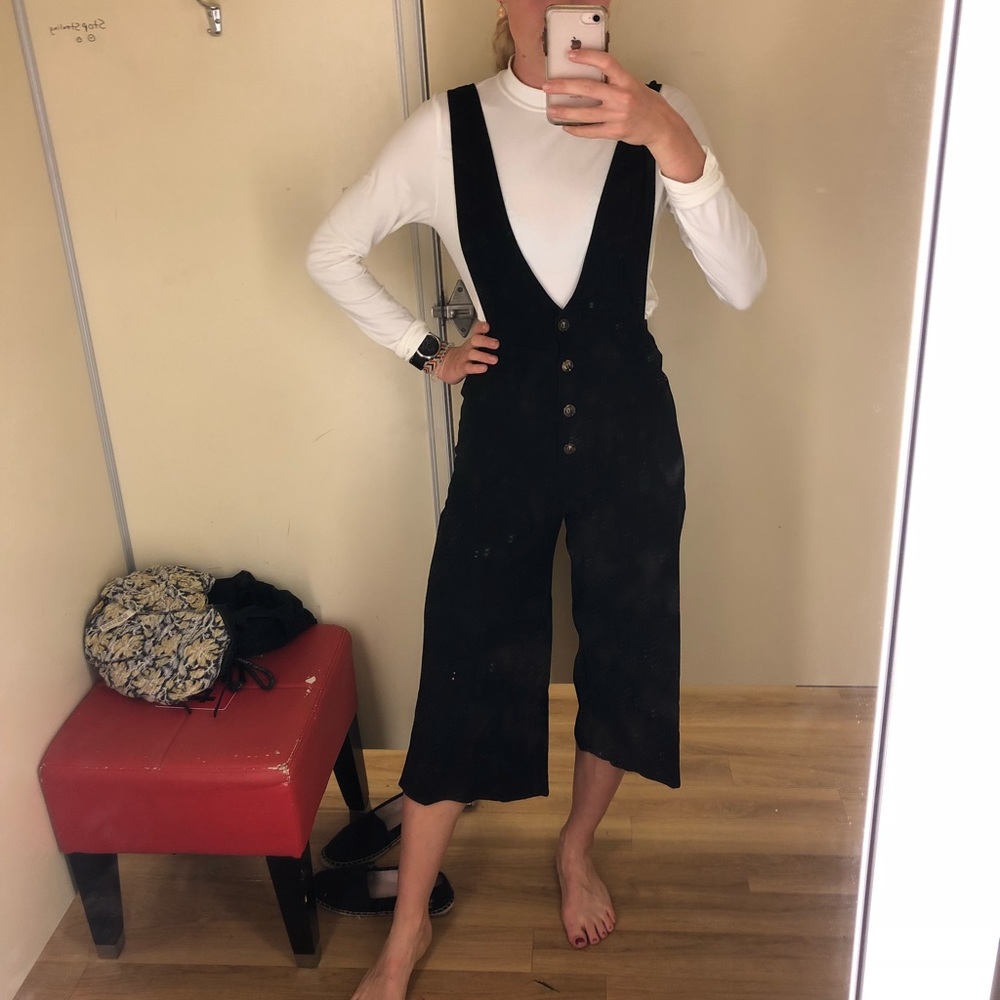 NWT black buttondown jumpsuit
